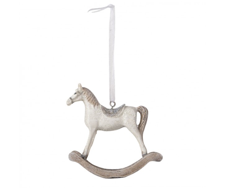 Závěsný dekorativní houpací koník - 9*3*8 cm Clayre & Eef