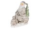 Dekorativní soška Santy na skútru - 12*6*14 cm Clayre & Eef