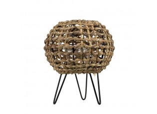 Svícen Doria pletený z listů na kovových nožkách 26cm - 26*23*26cm