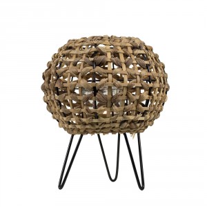 Svícen Doria pletený z listů na kovových nožkách 26cm - 26*23*26cm
