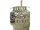 Zelené závěsné stínidlo s provázky Macrame - Ø 25*97 cm / E27 J-Line by Jolipa