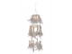 Přírodní lapač snů s lososovými peříčky Boho Feathers - Ø 13*50cm J-Line by Jolipa