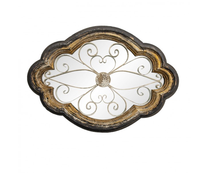 Zdobené vintage zrcadlo Dafne v dřevěném rámu - 70*6*100 cm Clayre & Eef