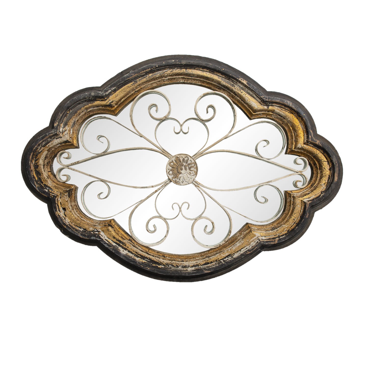 Zdobené vintage zrcadlo Dafne v dřevěném rámu - 70*6*100 cm Clayre & Eef Zdobené vintage zrcadlo Dafne v dřevěném rámu - 70*6*100 cm Clayre & Eef