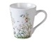 Květovaný hrneček s jeřábem královským - Ø 9*10 cm / 300 ml Clayre & Eef