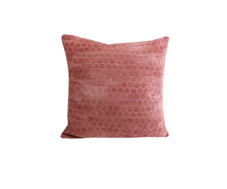 Starorůžový sametový čtvercový polštář Kameli - 45*45 cm Light & Living