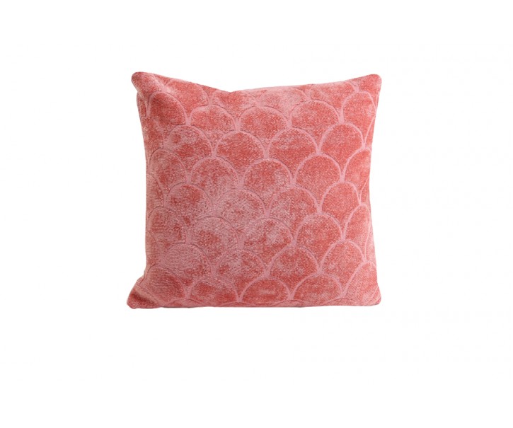 Růžový sametový čtvercový polštář Skali - 45*45 cm Light & Living