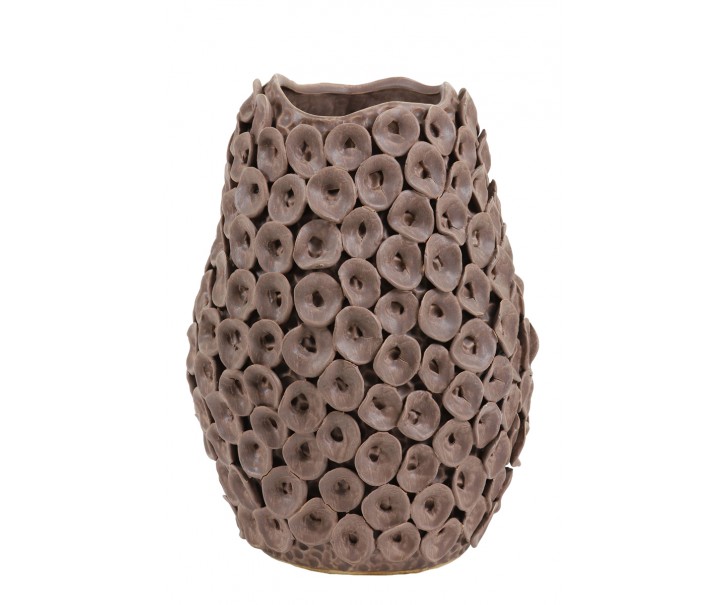 Hnědá váza Deco Mosa - Ø 26,5*35 cm Light & Living