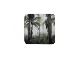 6k pevné korkové podtácky s palmami Jungle in Fog - 30*40*0,4cm