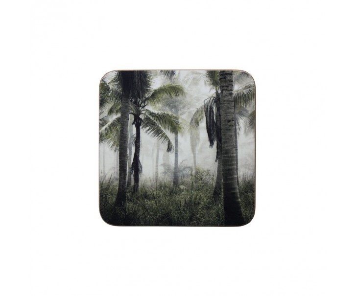 6k pevné korkové podtácky s palmami Jungle in Fog - 30*40*0,4cm Mars & More 