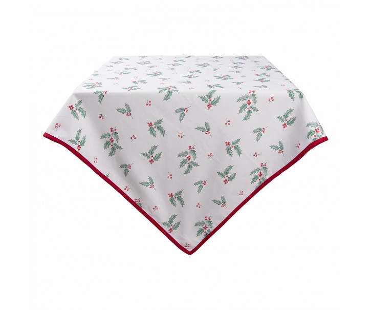 Čtvercový stolní ubrus Holly Christmas M - 150*150 cm Clayre & Eef