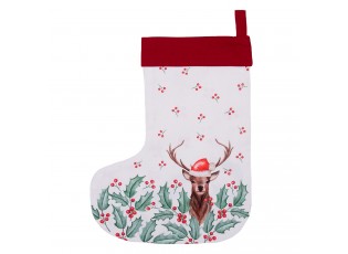 Vánoční punčocha s jelenem Holly Christmas - 30*40 cm
