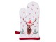 Kuchyňská bavlněná chňapka Holly Christmas s jelenem - 12*21 cm Clayre & Eef