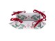 Textilní košík na pečivo Holly Christmas - 35*35*8 cm Clayre & Eef