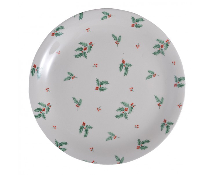 Keramický talíř s cesmínou - Ø 20 cm