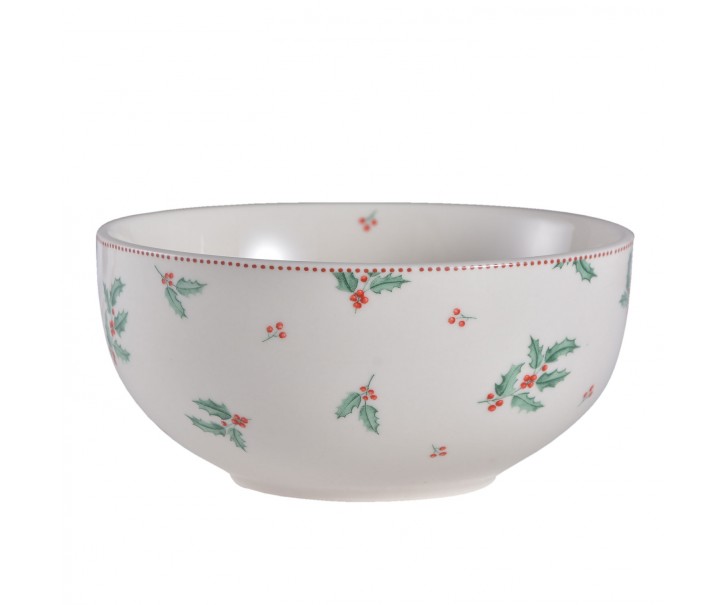 Miska s cesmínou -Ø 14*7 cm / 500 ml Clayre & Eef