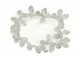 Průhledný korálkový náramek White - Ø 11 cm 