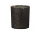 Černý skleněný svícen Baubles stars black – Ø 9*10 cm J-Line by Jolipa