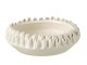 Krémová keramická dekorační mísa Ibiza white - Ø 23*8cm J-Line by Jolipa
