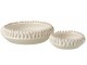Krémová keramická dekorační mísa Ibiza white - Ø 23*8cm J-Line by Jolipa