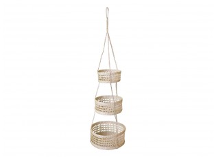 Závěsné přírodní košíky z mořské trávy - Ø32*115 cm