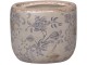 Keramický květináč s popraskáním Melun - Ø8*7cm Chic Antique