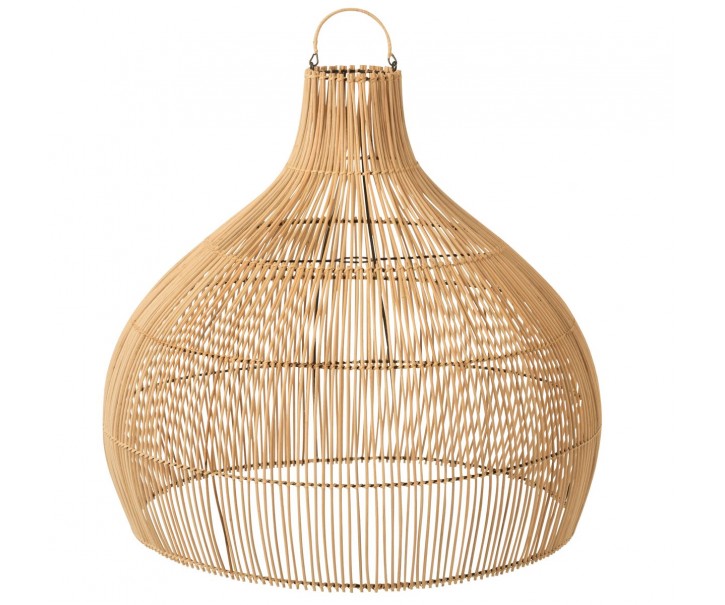 Závěsné přírodní ratanové stínidlo Pear shape - Ø 83*76 cm/ E27 J-Line by Jolipa