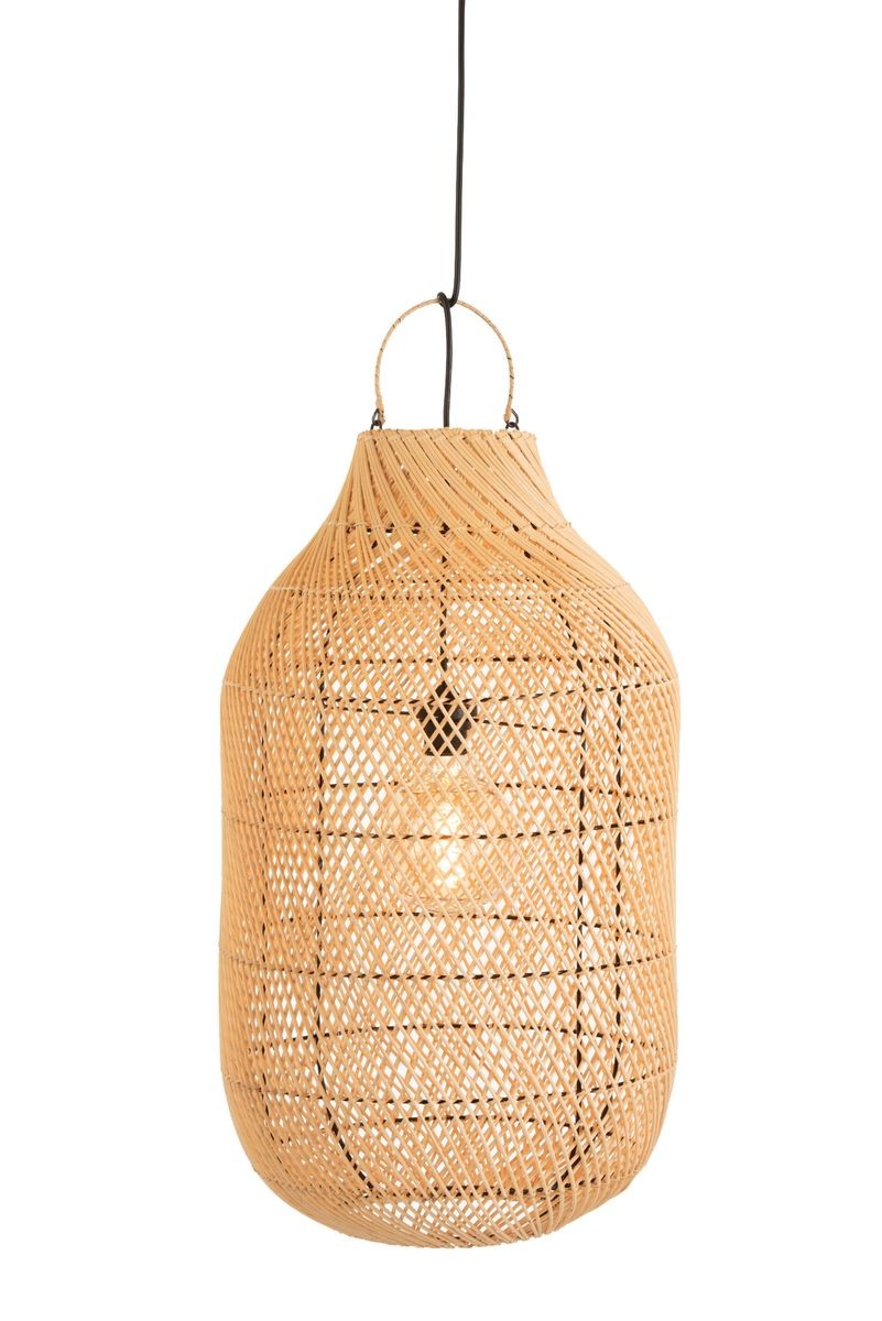 Závěsné přírodní ratanové stínidlo Cylsha - Ø 40*75 cm/ E27 J-Line by Jolipa Závěsné přírodní ratanové stínidlo Cylsha - Ø 40*75 cm/ E27 J-Line by Jolipa