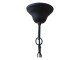 Industriální černé kovové závěsné světlo Fact - Ø24*26 cm Chic Antique