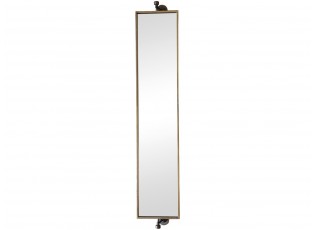 Bronzové antik otočné nástěnné zrcadlo Marry - 27*13*144 cm