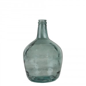 Modrá skleněná váza z recyklovaného skla 4L - Ø19*31cm
