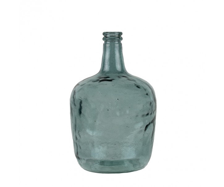 Modrá skleněná váza z recyklovaného skla 8L - Ø21*36cm Mars & More 