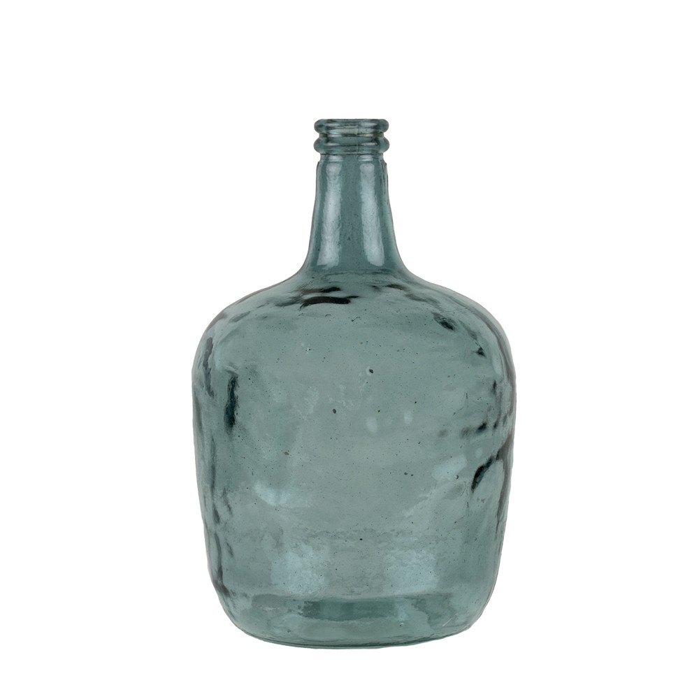 Modrá skleněná váza z recyklovaného skla 8L - Ø21*36cm