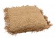 Přírodní lýkový podsedák / puf s třásněmi Raffia - 88*88*22cm J-Line by Jolipa