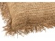Přírodní lýkový podsedák / puf s třásněmi Raffia - 88*88*22cm J-Line by Jolipa