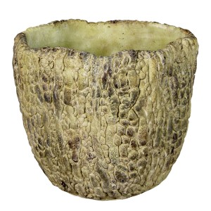 Cementový květináč se vzorem L- Ø 20*18 cm