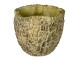 Cementový květináč se vzorem M - Ø 17*15 cm Clayre & Eef