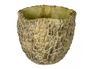 Cementový květináč se vzorem M - Ø 17*15 cm
