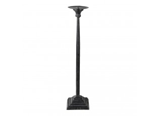 Kovový černý svícen s patinou Filicia - Ø 10*44 cm