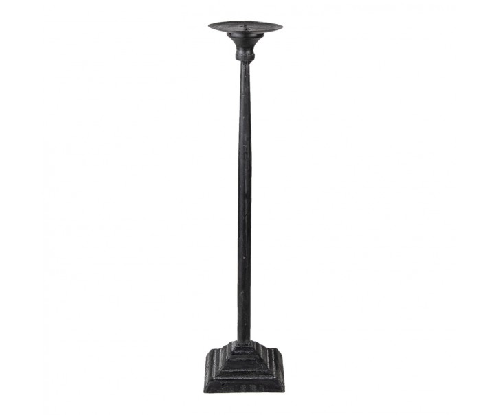 Kovový černý svícen s patinou Filicia - Ø 10*44 cm Clayre & Eef