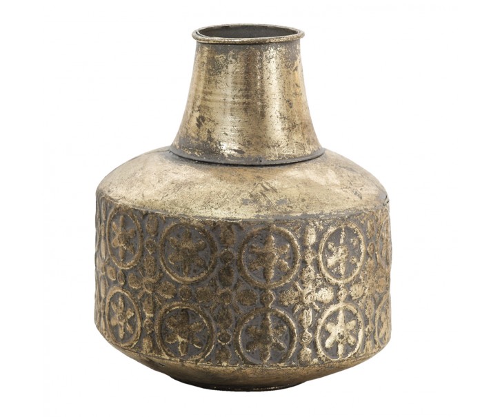 Zlatá antik dekorační váza Vanna - Ø 19*22 cm Clayre & Eef