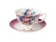 Porcelánový šálek s podšálkem Gardem VIII - 12*10*6 / Ø 15*2 cm / 200 ml Clayre & Eef
