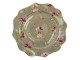 Velký porcelánový zelený talíř s květy Rose - Ø 28*2 cm Clayre & Eef