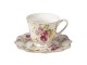 Porcelánový šálek s podšálkem Garden III - Ø 16*1 / 12* 9*8 cm / 200 ml Clayre & Eef