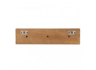 Nástěnný věšák bílá lama s patinou - 30*4*7 cm