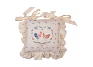 Bavlněný povlak na podsedák Chicken and Rooster - 40*40 cm