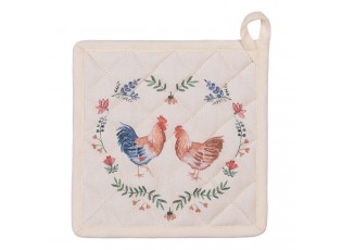 Chňapka-podložka Chicken and Rooster - 20*20 cm