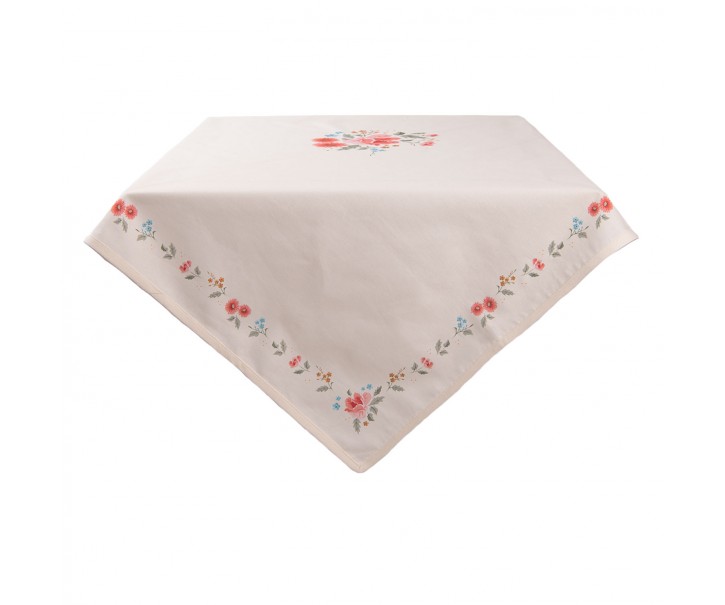 Bavlněný ubrus s květy Little Rose Collection - 130*180 cm Clayre & Eef