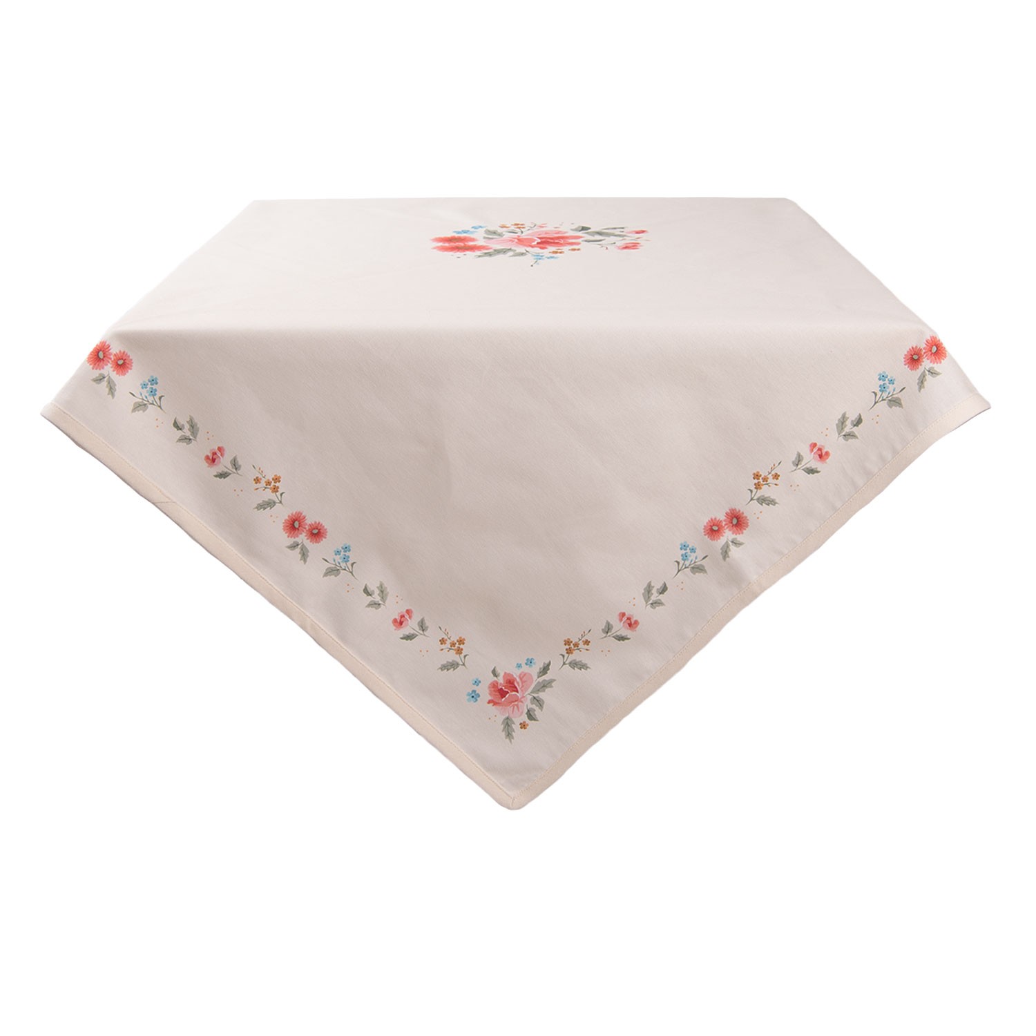 Bavlněný ubrus s květy Little Rose Collection - 130*180 cm