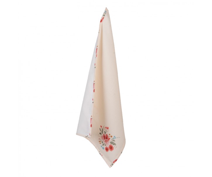 Bavlněná utěrka s květy Little Rose Collection - 52*72 cm Clayre & Eef